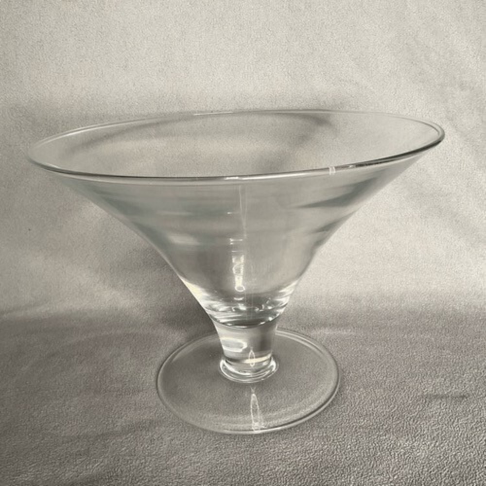 Southern Living at HOME Hand Blown Celebration Glass Bowl Serving Or Decor 7.6"